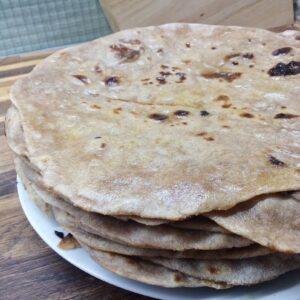 Čapátí z celozrnné mouky